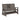 3 seat gliding poly bench with fold down tray